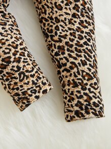 SHEIN Leap Crew Baby Girl Leopard Print Leggings - Multicolor - View 5