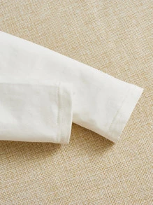 SHEIN 女孩人像圖案T恤和大格紋長褲 - 彩色 - 查看 5