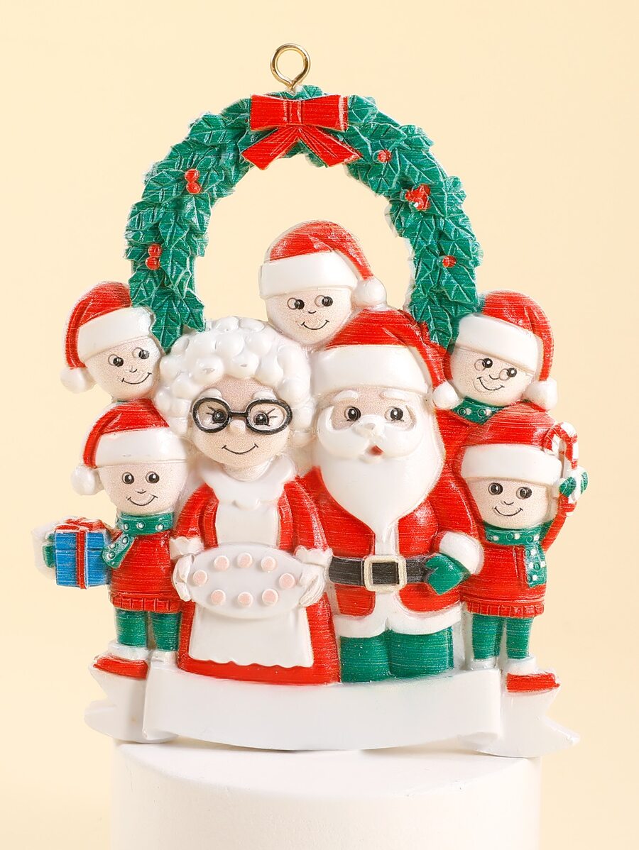 1pc Christmas Santa Claus Design Decoration Craft - Multicolor - View 1