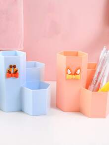 1 pieza Bote para lápices con diseño de flor al azar - Multicolor - Ver 5