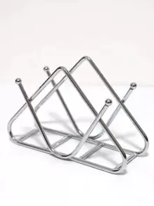 Iron Upright Napkin Holder - Silver - View 1
