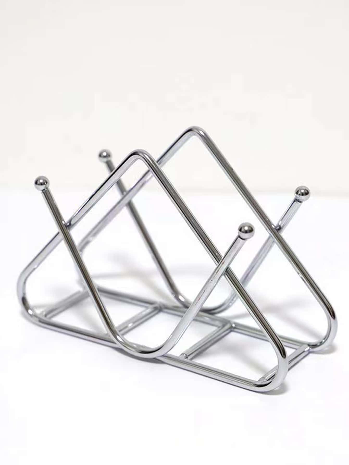 Iron Upright Napkin Holder - Silver - View 1