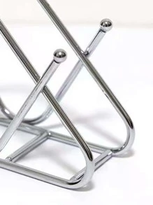 Iron Upright Napkin Holder - Silver - View 2