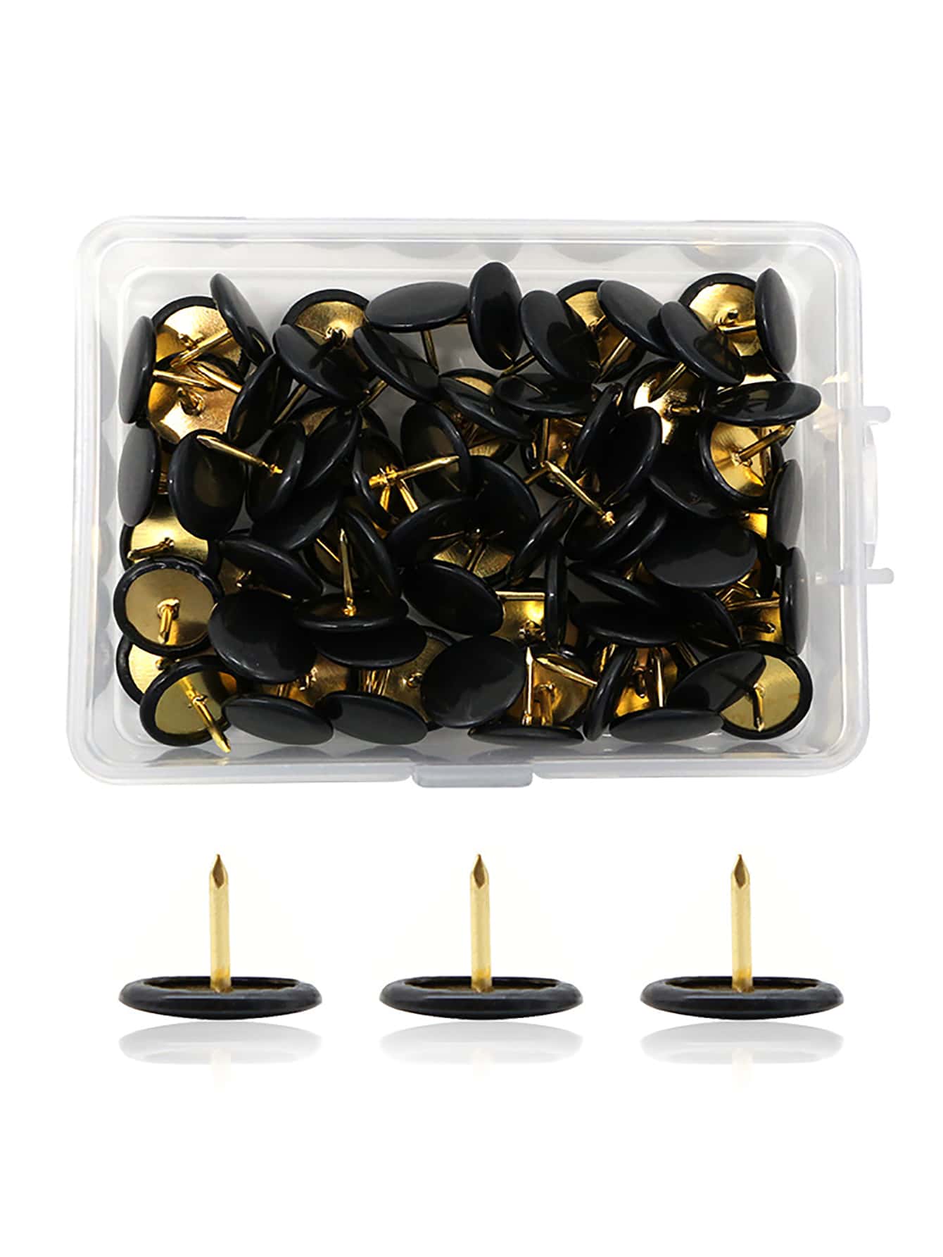 350-teiliges Pinnnadel-Set In Gold – 5 Verschiedene Stile, Dekorative Reißzwecken Für Pinnwände & Korktafeln