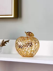 1pc Apple Design Decoration Craft - Gold - View 1