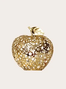 1pc Apple Design Decoration Craft - Gold - View 2
