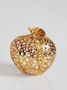 1pc Apple Design Decoration Craft - Gold - View 4