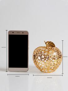 1pc Apple Design Decoration Craft - Gold - View 5