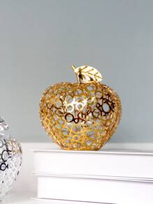 1pc Apple Design Decoration Craft - Gold - View 6