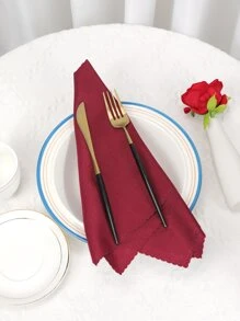 4 chiếc khăn giấy cắt vỏ sò - Màu Đỏ Sâu - Xem 2