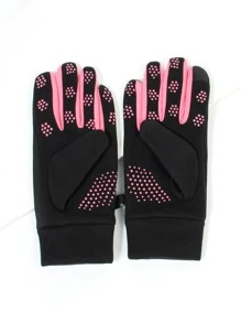 Letter Graphic Gloves - Multicolor - View 6