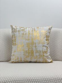 Funda de cojín sin relleno de color metálico - Dorado - Ver 1