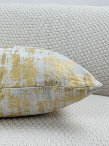 Funda de cojín sin relleno de color metálico - Dorado - Ver 3