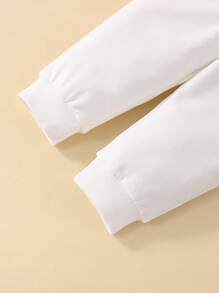 嬰兒字母圖案衛衣和衛褲