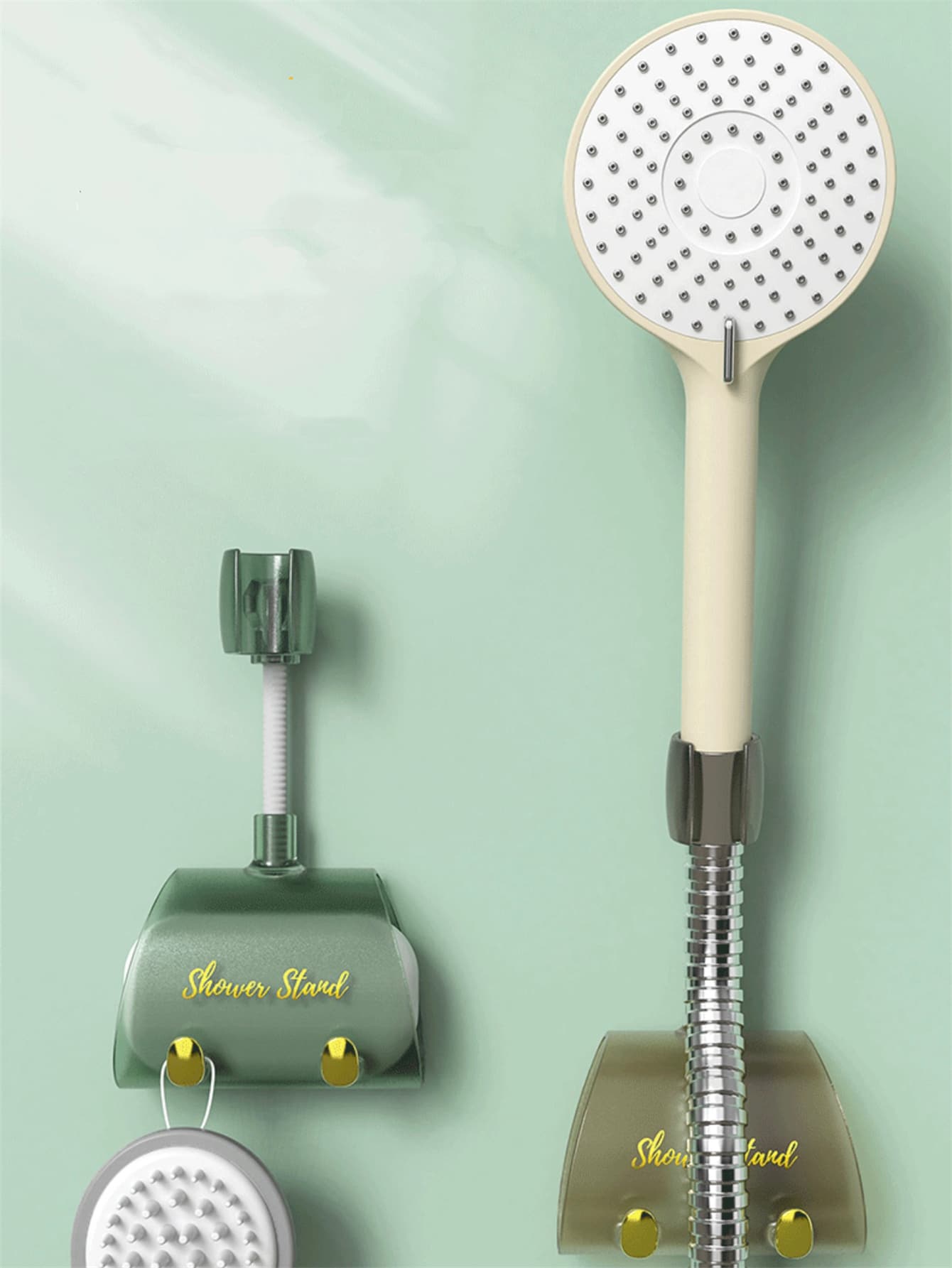 1pc Letter Graphic Random Color Shower Head Holder - Multicolor - View 1