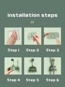 1pc Letter Graphic Random Color Shower Head Holder - Multicolor - View 4