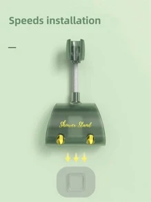 1pc Letter Graphic Random Color Shower Head Holder - Multicolor - View 6