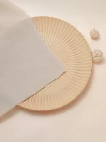 1Pc Solid Diy Sewing Fabric, Simple Diy Fabric For Clothing Linen - White - View 3