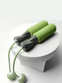 Dây nhảy không dây Colorblock - Màu xanh Ô liu - Xem 1