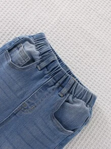 Toddler Boys Washed Ripped Jeans - Medium Wash - View 3