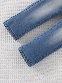 Toddler Boys Washed Ripped Jeans - Medium Wash - View 6