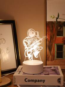 1 pieza Luz de la decoración 6 Led con diseño de figura - Amarillo - Ver 1