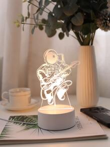 1 pieza Luz de la decoración 6 Led con diseño de figura - Amarillo - Ver 2