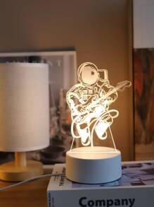 1 pieza Luz de la decoración 6 Led con diseño de figura - Amarillo - Ver 3