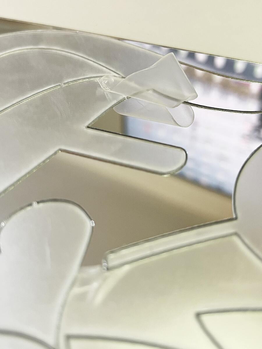 42pcs Butterfly & Slogan Shaped Mirror Wall Sticker SHEIN USA