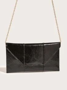 豪華晚餐包、晚餐包迷人、優雅、精緻、安靜奢華簡約翻蓋方形包方形包適合女士、女士、派對女孩、新娘完美派對、婚禮、舞會、晚餐/宴會、晚餐/宴會、送給女士的最佳禮物媽媽 老師 朋友 伴娘 - 黑色 - 查看 5