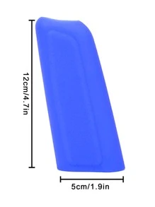1入組汽車矽膠防滑手剎罩 - 藍色 - 查看 4