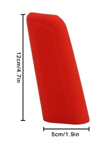Plain Silicone Car Handbrake Cover - Red - View 3
