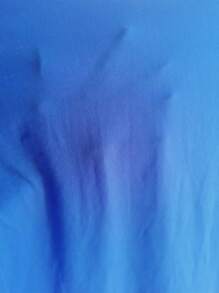 BamGleam Cut Out Crisscross Front Crop Halter Top - Blue - View 6