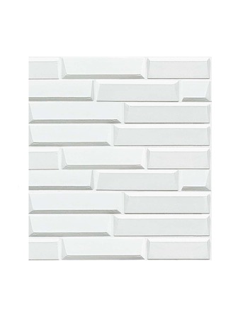 1pc 3D Foam Soft Self Adhesive 3D Wall Covering,Nordic Plain Brick Pattern Wall Paper