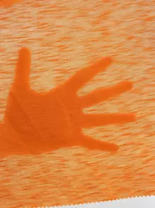 SHEIN Essnce Neon Orange Solid Racerback Tank Top - Orange - View 6