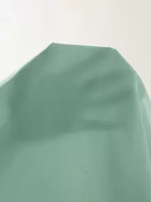 SHEIN Clasi Blusa con abertura de manga mariposa - Verde - Ver 6