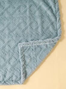 1入組絨布嬰兒繈褓毯 - 霧霾藍 - 查看 4