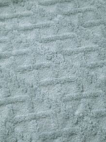 1入組絨布嬰兒繈褓毯 - 霧霾藍 - 查看 2