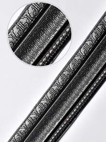 1 pieza 3d Zócalo adhesivo - Negro - Ver 5