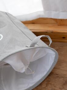 1pc Letter Graphic Laundry Hamper - Multicolor - View 4