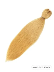 Trước Kéo Dài Bện Tóc 26 Inch Chuyên Nghiệp Mềm Yaki Bện Tóc Xoắn Bím Tóc Cài Đặt Nước Nóng Tổng Hợp Móc Tóc - Rượu sâm banh - Xem 2