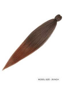 Pre Stretched Braiding Hair 26 Inch Professional Soft Yaki Braiding Hair For Twist Braids Hot Water Setting Synthetic Crochet Hair Extensions - Multicolor - View 2