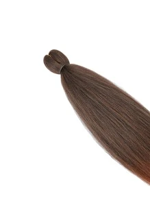 Pre Stretched Braiding Hair 26 Inch Professional Soft Yaki Braiding Hair For Twist Braids Hot Water Setting Synthetic Crochet Hair Extensions - Multicolor - View 5