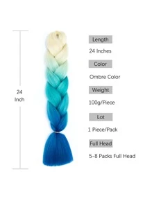 Bóng Jumbo Bím tóc Nối tóc 24 Inch Nhiệt độ cao Sợi tổng hợp Chất xơ Nối tóc Đối với Bím tóc hộp Bím tóc Tóc ( ) - Nhiều màu - Xem 5