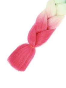 Ombre Jumbo Braiding Hair Extensions 24 Inch High Temperature Synthetic Fiber Hair Extensions For Box Braids Braiding Hair - Multicolor - View 6