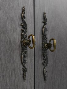 1pc Scroll Shaped Drawer Knob - Bronze - View 1