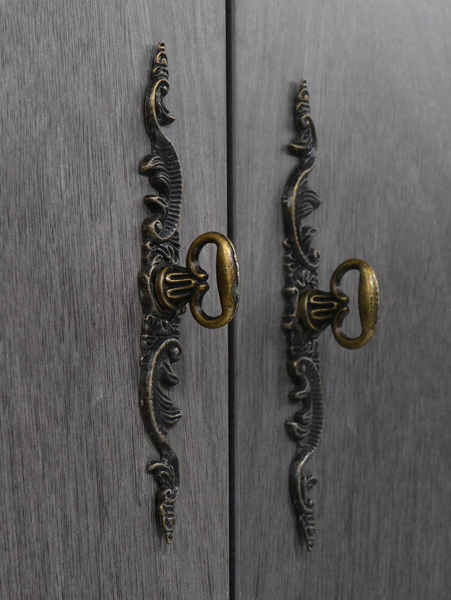 1pc Scroll Shaped Drawer Knob - Bronze - View 1