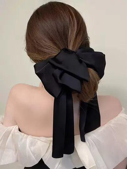 Clips para el cabello con decoración de lazo, clips de pinza franceses lindos para el Día de San Valentín, pinzas para el cabello, pasadores para el cabello, accesorios para el cabello, accesorios para la cabeza, para mujeres, elegantes, para la escuela, la universidad, atuendos de invierno
