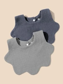 2入組嬰兒素色圍兜 - 彩色 - 查看 1