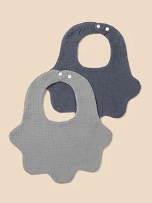 2入組嬰兒素色圍兜 - 彩色 - 查看 2